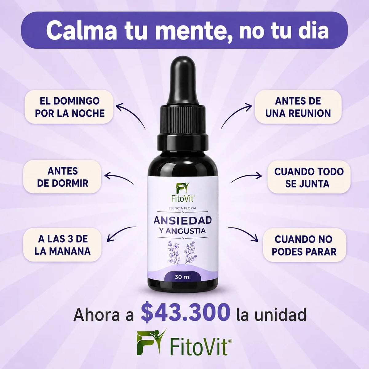 😰Ansiedad y Angustia - 30 mililitros 😣